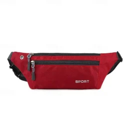 Waist Bag Men and Women Outdoor Sports Mobile Phone Waist Bag Nylon Waterproof Running Waist Bag Close-fitting Messenger Bag