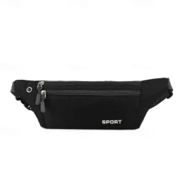 Waist Bag Men and Women Outdoor Sports Mobile Phone Waist Bag Nylon Waterproof Running Waist Bag Close-fitting Messenger Bag