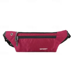 Waist Bag Men and Women Outdoor Sports Mobile Phone Waist Bag Nylon Waterproof Running Waist Bag Close-fitting Messenger Bag