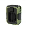 Waist Clip Fan with Power Bank – Anti-Drop Shock Absorption Bladeless Cooling Fan with Polymer Battery