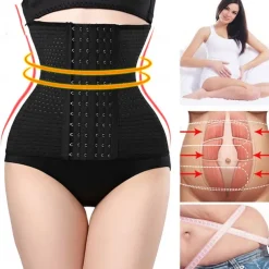 Waist Trainer Cincher Shapewear Women Corset Slimming Belt Belly Belt Binder Belly Sheath Modeling Harness Body Shaper 3 Breasted