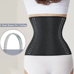 Waist Trainer Cincher Shapewear Women Corset Slimming Belt Belly Belt Binder Belly Sheath Modeling Harness Body Shaper 3 Breasted