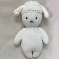 Waldorf Doll Accessories Handmade Soft Baby Bunny Girl Accompany Rag Dolls Birthday Gift Knitted Doll Cute Girls Plush Doll Stuffed Toy Personalized Woven Doll Kit