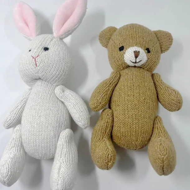 Waldorf Doll Accessories Handmade Soft Girl Accompany Rag Dolls Birthday Gift Knitted Doll Cute Girls Plush Doll Stuffed Toy Personalized Woven Doll Kit