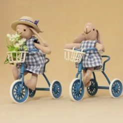 Waldorf Doll Accessories Handmade Soft Bunny Girl Accompany Rag Dolls Birthday Gift Knitted Doll Cute Girls Plush Doll Stuffed Toy Personalized Woven Doll Kit