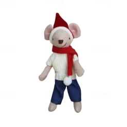 Waldorf Doll Accessories Handmade Soft Baby Mouse Girl Accompany Rag Dolls Birthday Gift Knitted Doll Cute Girls Plush Doll Stuffed Toy Personalized Woven Doll Kit