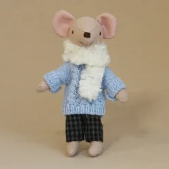 Waldorf Doll Accessories Handmade Soft Baby Mouse Girl Accompany Rag Dolls Birthday Gift Knitted Doll Cute Girls Plush Doll Stuffed Toy Personalized Woven Doll Kit