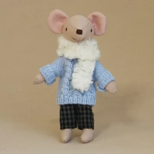 Waldorf Doll Accessories Handmade Soft Baby Mouse Girl Accompany Rag Dolls Birthday Gift Knitted Doll Cute Girls Plush Doll Stuffed Toy Personalized Woven Doll Kit