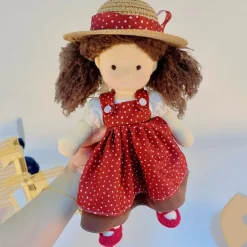 Waldorf Doll Handmade Pure Cotton Doll Changing Clothes Soft and Cute Plush Puppet Female Children's Toys