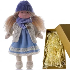 Waldorfdoll Cotton Waldorf Doll Figure Artist Handmade Festival Thumb for Christmas Gifts