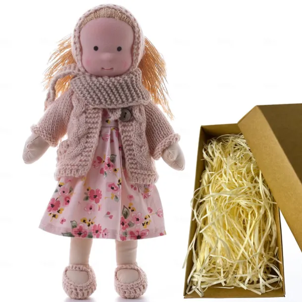 Waldorfdoll Cotton Waldorf Doll Figure Artist Handmade Festival Thumb for Christmas Gifts