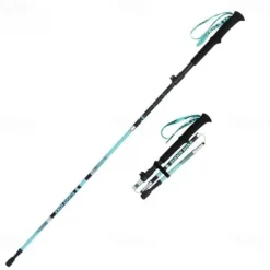 Walking Stick Trekking Poles Collapsible Hiking Poles - Carbon Fiber, Trekking Sticks, Antishock and Quick Lock System, Telescopic, Collapsible, Ultralight