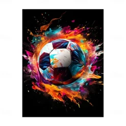 Wall Art Canvas Colorful Neon Gamer Controller Prints and Posters Pictures Decorative Fabric Painting For Living Room Pictures No Frame