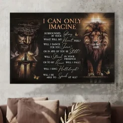 Wall Art Canvas Lion of Judah Jesus Christ Prints and Posters Pictures Decorative Fabric Painting For Living Room Pictures No Frame