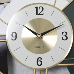 Wall Clock Modern Large Wall Clocks for Home Decor Silent Non-Ticking Big Pendulum Wall Clock for Living Room Battery Operated Gold Decorative Wall Clock for Bedroom Office Kitchen Wall Decor 44 * 64