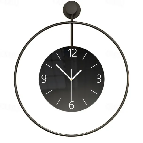 Wall Clock Modern Silent Wall Clock Decor Modern Wall Clock Non-Ticking Wall Clock Metal Decorative for Kitchen Home Office Living Room Bedroom Decor Clock 50 60 cm