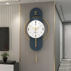 Wall Clock Quartz Silent Suspension Full Size Pendulum Electronic Wall Clock Bedroom Home Silent Wall Clock Wall Clock