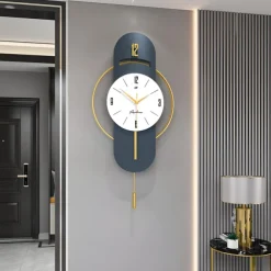 Wall Clock Quartz Silent Suspension Full Size Pendulum Electronic Wall Clock Bedroom Home Silent Wall Clock Wall Clock