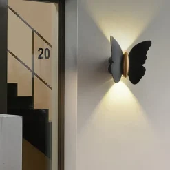 Wall lamp Outdoor Wall Light Butterfly Design 3000K 10W IP65 Waterproof Up and Down Light Modern Minimalist Aisle Stairs Courtyard gate Super Bright led Outdoor Wall Light Warm White