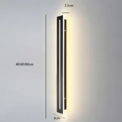 Wall Light LED Modern Nordic Style Vanity Lights Indoor Wall Lights Living Room Bedroom Metal Wall Light 220-240V 34 W