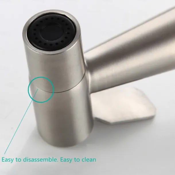 Wall Mounted Bidet Tap Sprayer,304 Stainless Steel Wire Trefilation, Multifunctional High Pressure Bidet Sprayer Tap Set, Used In Bathrooms