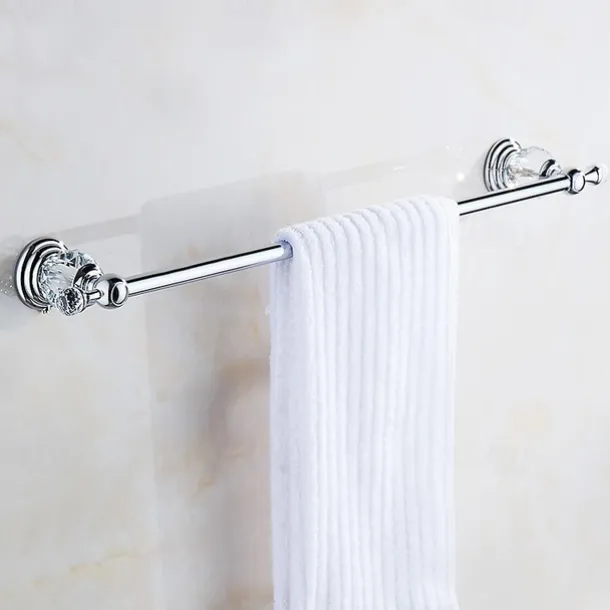 Wall Mounted Silver Bathroom Hardware Towel Bar, Robe Hook, Towel Holder, Toilet Paper Holder, 304Stainless Steel - for Home and Hotel bathroom