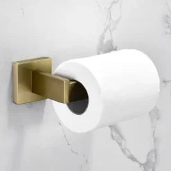 Wall Mounted Stainless Steel Bathroom Toilet Paper Holder,New Design Self-adhesive Creative Low-carbon Steel Metal Bathroom Decoration 1pc