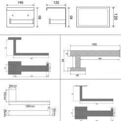 Wall Mounted Stainless Steel Bathroom Toilet Paper Holder,New Design Self-adhesive Creative Low-carbon Steel Metal Bathroom Decoration 1pc