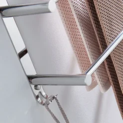 Wall Mounted Towel Rack with Hooks,Stainless Steel 3-TierTowel Bar Storage Shelf for Bathroom 30cm~70cm Towel Holder Towel Rail Towel Hanger