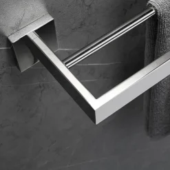 Wall Mounted Towel Rail Towel Rack Holder for Bathroom,Stainless Steel Tower Bar Bathroom Hardware Accessories Towel Bar 30-60cm(Black/Chrome/Golden/Brushed Nickel)