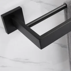 Wall Mounted Towel Rail Towel Rack Holder for Bathroom,Stainless Steel Tower Bar Bathroom Hardware Accessories Towel Bar 30-60cm(Black/Chrome/Golden/Brushed Nickel)