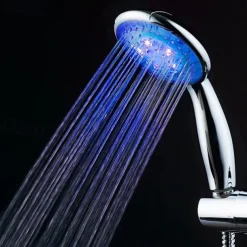 Wall Mounted,Contemporary LED Hand Shower,A Grade ABS Jet+Rainfall Spray Function Shower