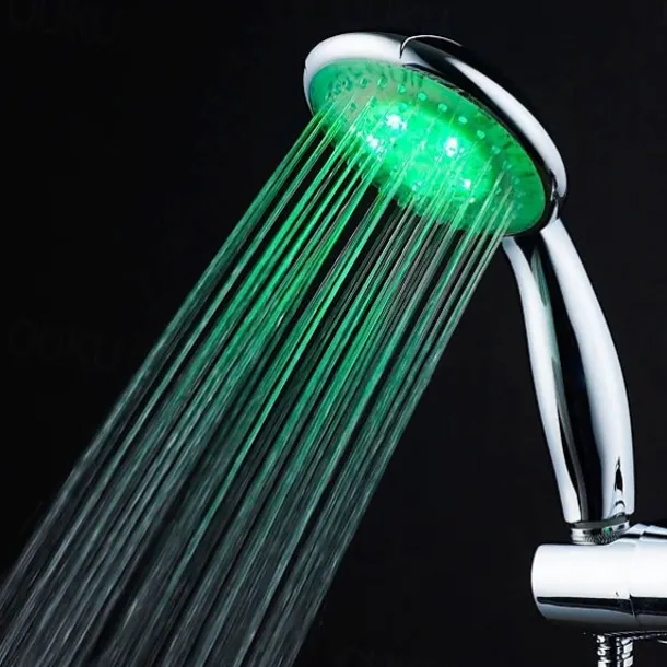 Wall Mounted,Contemporary LED Hand Shower,A Grade ABS Jet+Rainfall Spray Function Shower