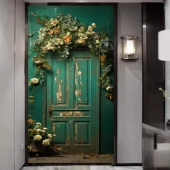 Wall Mural Wallpaper Mural Upperstairs Door Cover Porch Wall Covering Sticker Peel and Stick Removable PVC/Vinyl Material Self Adhesive/Adhesive Required Wall Decor for Living Room, Kitchen, Bathroom