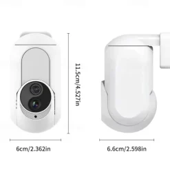 Wall Plug In Camera Wifi 360 1080P Mini Surveillance Home Security Protection Night Vision LED Lamp Light IP Cameras