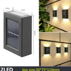 Wall Solar Light Waterproof Garden Solar LED Light for Outdoor Lighting Street Lamp Home Balcony Porch Yard Decoration