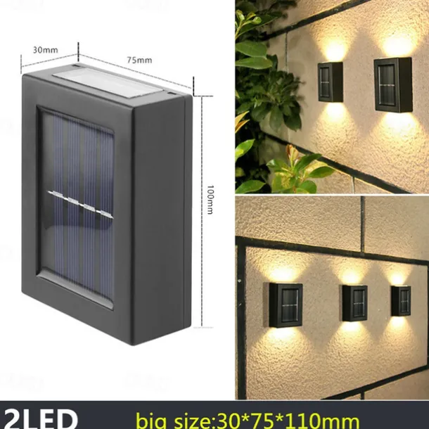 Wall Solar Light Waterproof Garden Solar LED Light for Outdoor Lighting Street Lamp Home Balcony Porch Yard Decoration
