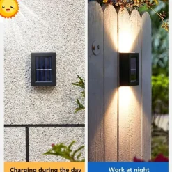 Wall Solar Light Waterproof Garden Solar LED Light for Outdoor Lighting Street Lamp Home Balcony Porch Yard Decoration
