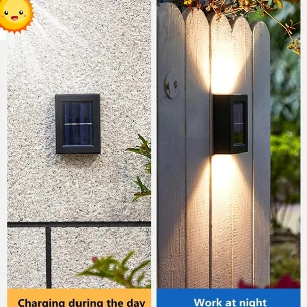 Wall Solar Light Waterproof Garden Solar LED Light for Outdoor Lighting Street Lamp Home Balcony Porch Yard Decoration