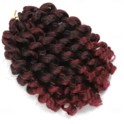 Wand Curl Crochet Braids Hair 8 Inch Jamaican Wand Curl Ombre Crochet Hair Jamaican Bounce Crochet Hair Wand Curl Colored Crochet Braids Ringlet Twist Hair Extension Crochet Hair For Black Women