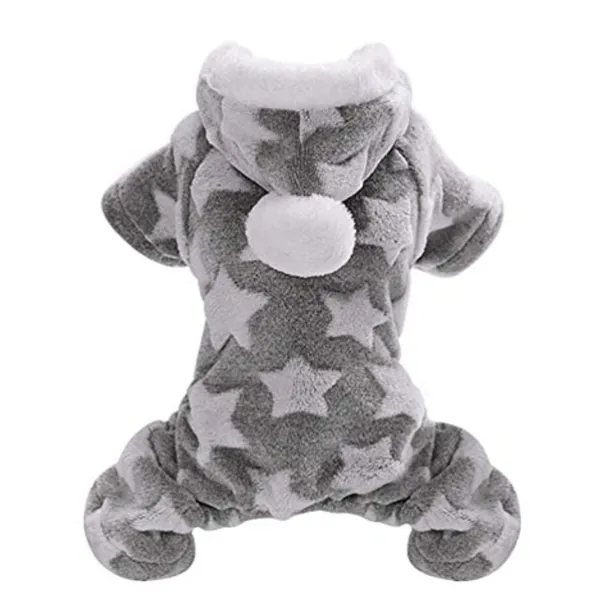 Warm Soft Star Pet Dog Puppy Clothing Clothes Coat Jacket Sweater Apparel Warm Pajamas For Dogs Puppies Grey Xxlfor Corgi Husky Yingdou Golden Retriever