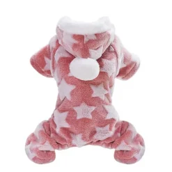 Warm Soft Star Pet Dog Puppy Clothing Clothes Coat Jacket Sweater Apparel Warm Pajamas For Dogs Puppies Grey Xxlfor Corgi Husky Yingdou Golden Retriever