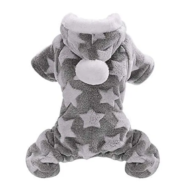 Warm Soft Star Pet Dog Puppy Clothing Clothes Coat Jacket Sweater Apparel Warm Pajamas For Dogs Puppies Grey Xxlfor Corgi Husky Yingdou Golden Retriever