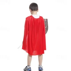 Warrior Cosplay knight Halloween Cosplay Costume Rome Kid's Boys' Halloween Carnival Mardi Gras Party Halloween Easy Halloween Costumes Dress Up
