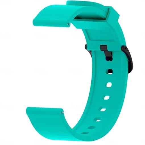 Watch Band for Amazfit GTS 4,4mini, 3,2,2mini, 2e, GTR 42mm, Bip U Pro, U, 3 Pro, 3, S lite, S, lite Silicone Replacement Strap Soft Breathable Classic Buckle Wristband