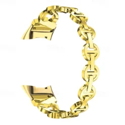 Watch Band for Fitbit Charge 5 Stainless Steel Replacement Strap Bling Diamond Jewelry Bracelet Wristband