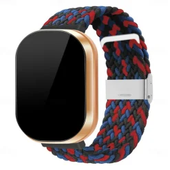 Watch Band for Fitbit Versa 3 Sense Nylon Replacement Strap Braided Adjustable Breathable Solo Loop Wristband