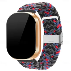 Watch Band for Fitbit Versa 3 Sense Nylon Replacement Strap Braided Adjustable Breathable Solo Loop Wristband