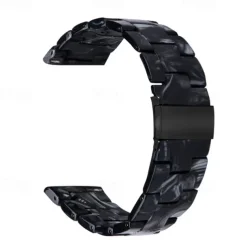 Watch Band for Fitbit Versa 2 / Versa Lite / Versa SE / Versa Resin Replacement Strap Women Metal Clasp Stainless Steel Buckle Link Bracelet Wristband