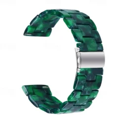 Watch Band for Fitbit Versa 2 / Versa Lite / Versa SE / Versa Resin Replacement Strap Women Metal Clasp Stainless Steel Buckle Link Bracelet Wristband